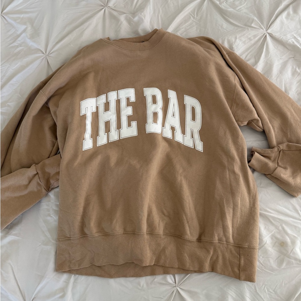 The Bar Tan Crewneck Sweatshirt